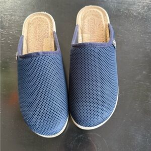 Blue Mesh Slip-On Women's Shoes Fly Flot Mule Sz 8/39